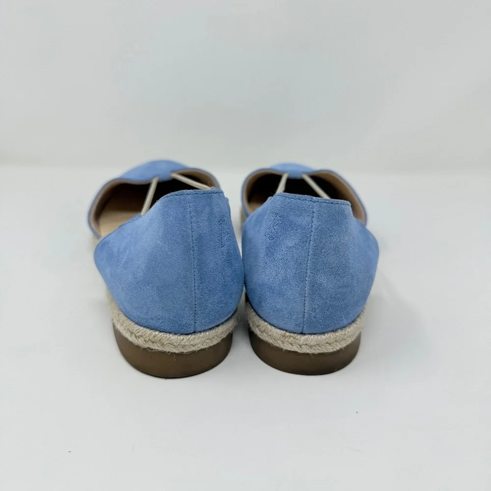 Paul Green Alegra Espadrille In Pacific Soft Suede Sz 9
